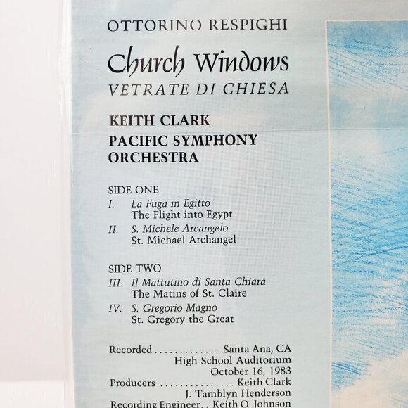 Respighi Church Windows Vinyl Record Reference Audiophile RR-15 1984 Sealed - Picture 9 of 9